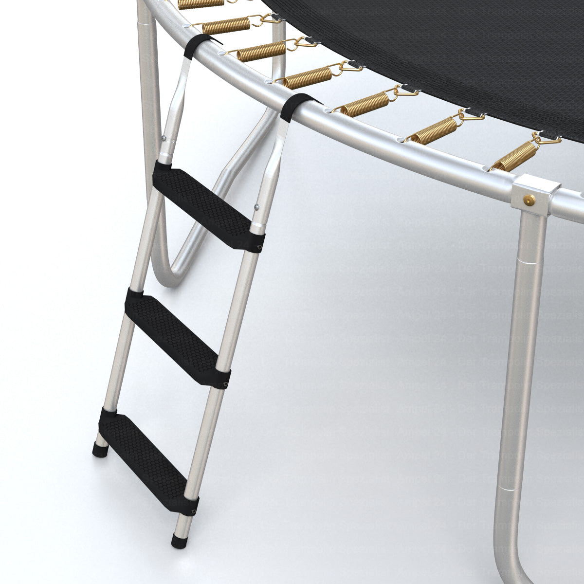 Klassik Trampolin-Leiter, 86cm, 3 Stufen, silber_4