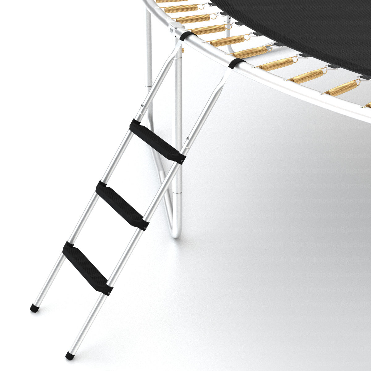 Klassik Trampolin-Leiter, 110cm, 3 Stufen, silber_6