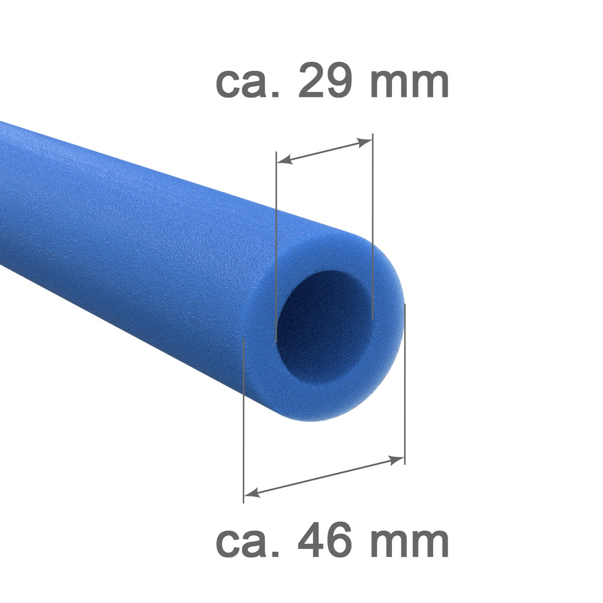 12 x Ersatz Schaumpolster für 3 Netzpfosten, blau_2