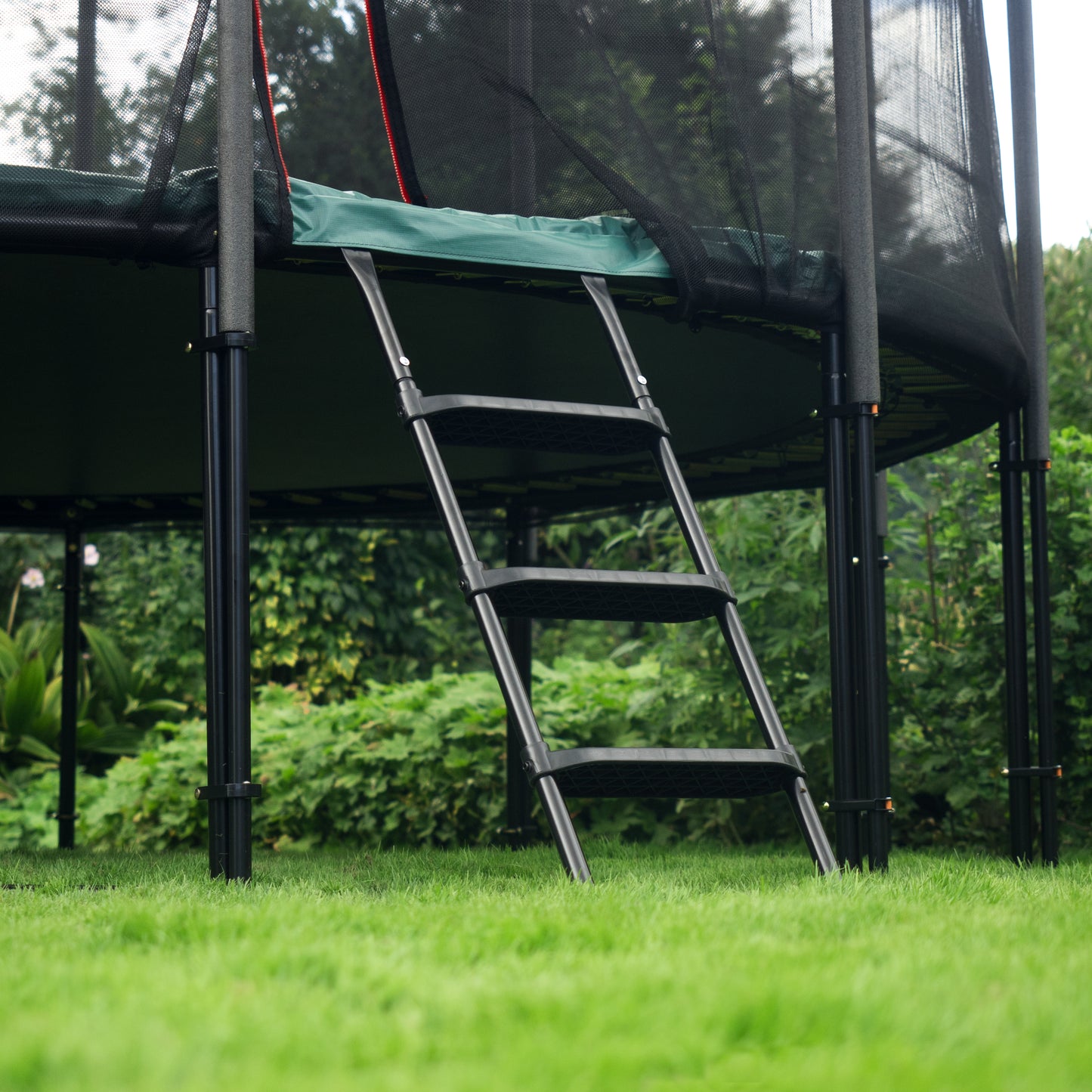 Deluxe Trampolin-Leiter, 110cm, 3 Stufen, schwarz_4