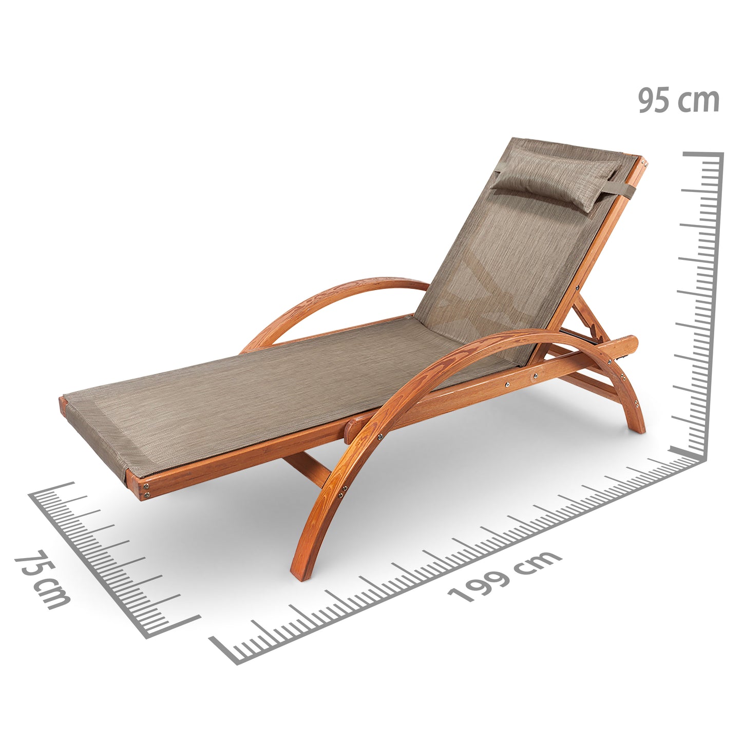 Liegestuhl KARIBIK, verstellbare Rückenlehne_10