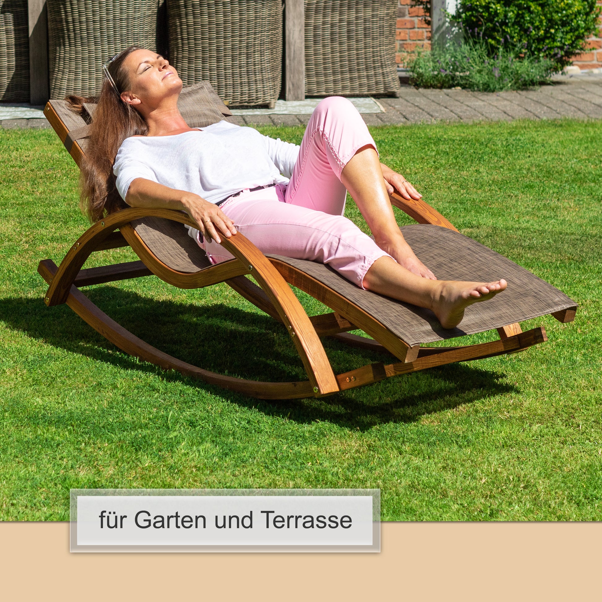 Schaukel - Liegestuhl RIO, mit Kopfkissen_8