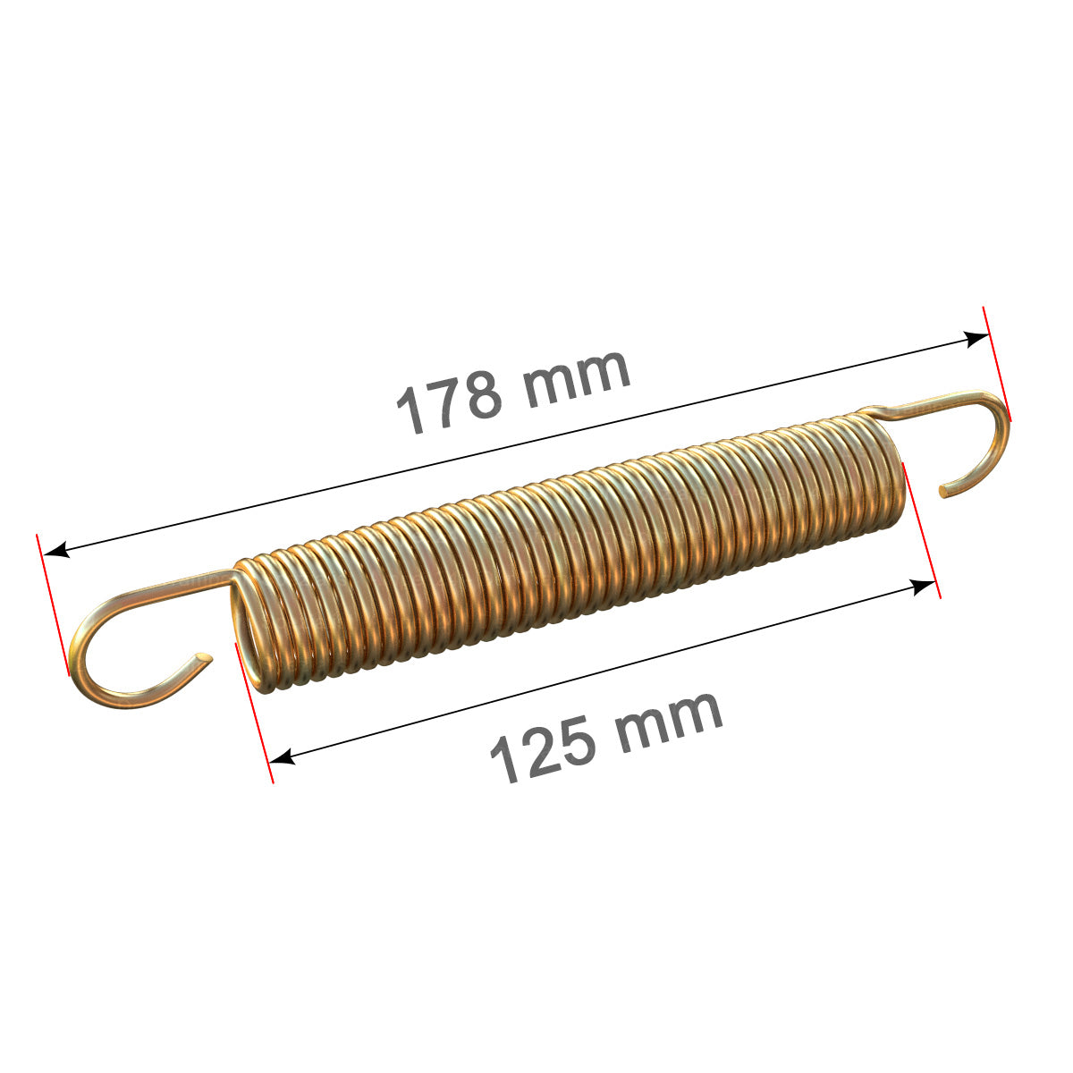 12 x Spiralfeder, 178x24 mm für 430 - 490 cm Trampoline_2
