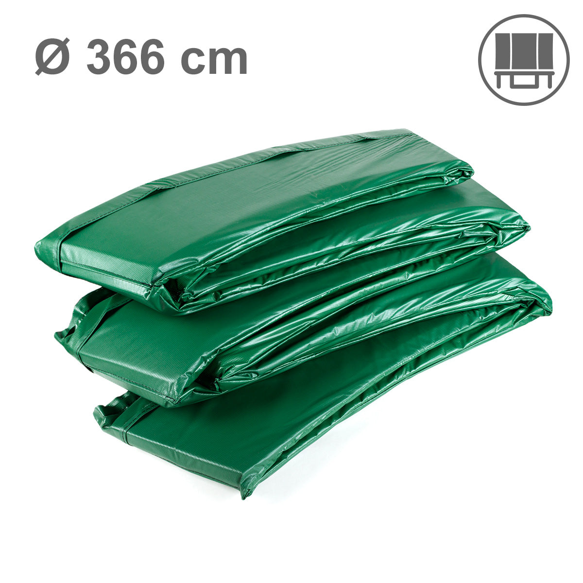 B-Ware 366cm Deluxe Randabdeckung, außen, grün_1