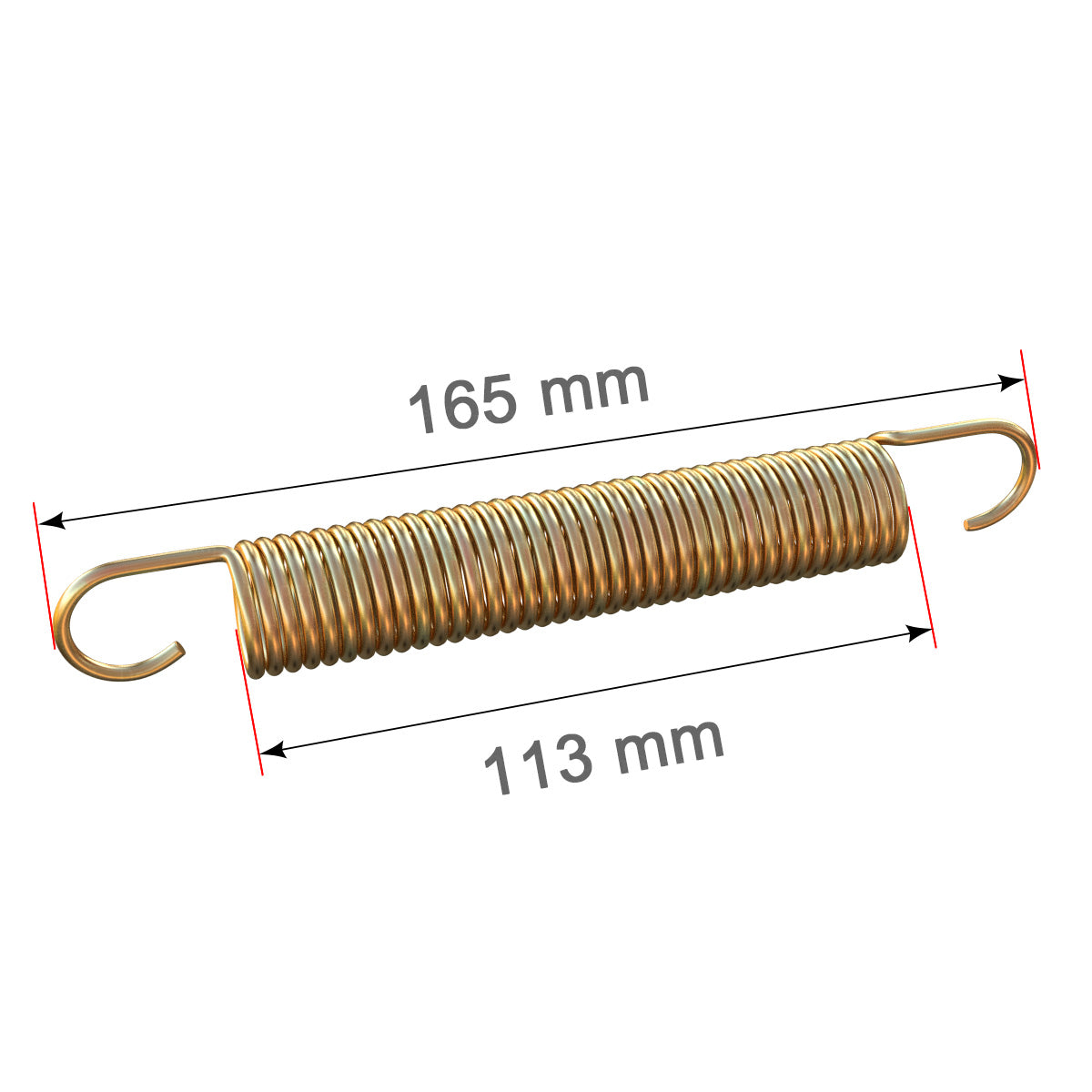 12 x Spiralfeder, 165 x 22 mm für 366 - 396 cm Trampoline_2