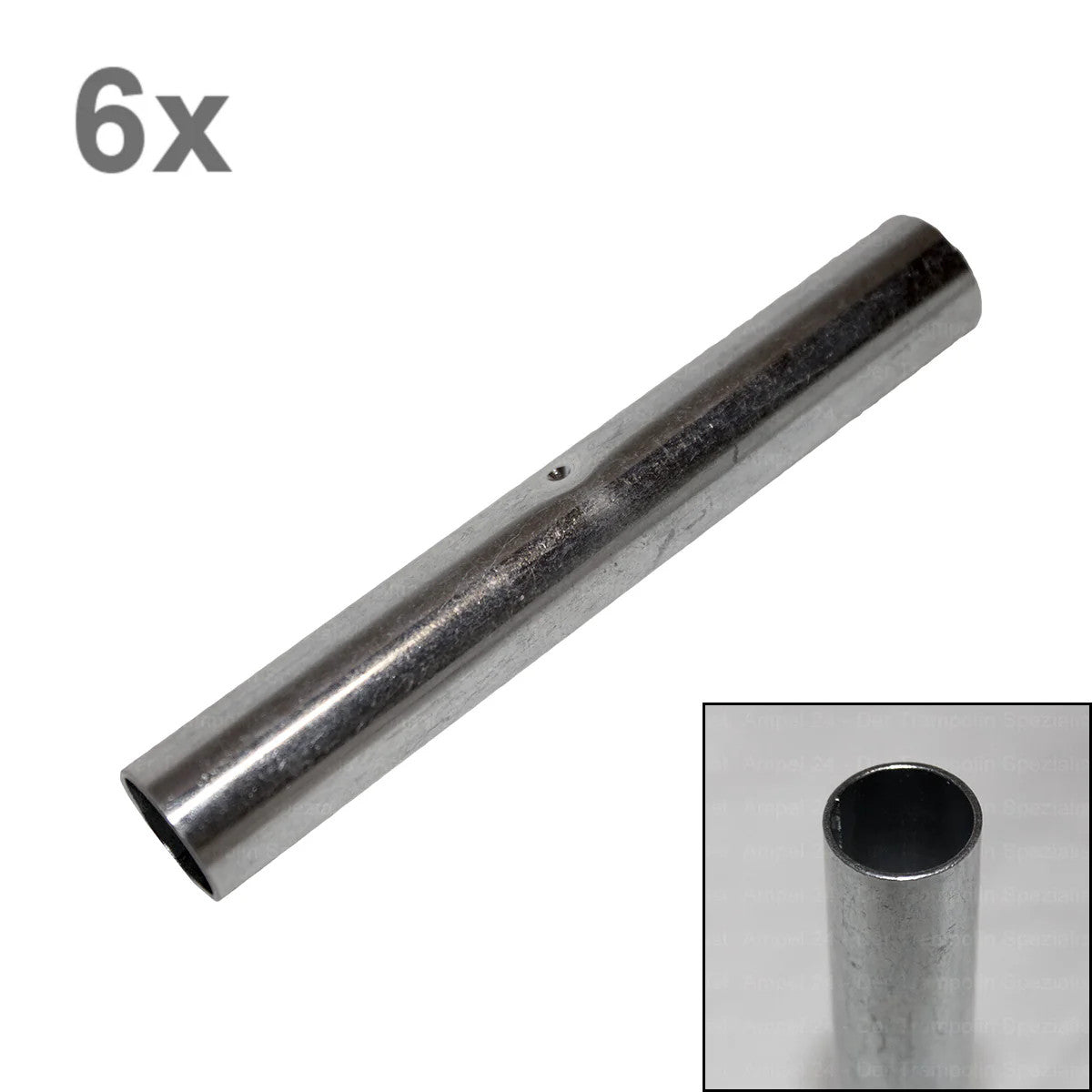 6x Sicherheitsnetz Verbinder für Fiberglasstangen / Metallhülse_1