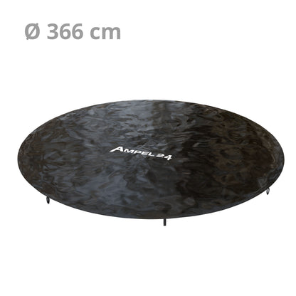 B-Ware 366cm Deluxe Abdeckplane, schwarz_1