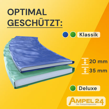 Deluxe Trampolin Ø 366 cm (Netz außen, grün, bis 160 kg)_6