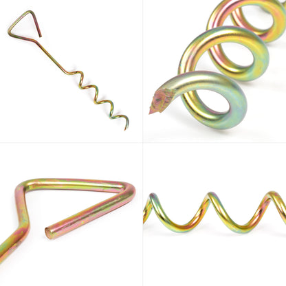 5x Deluxe Sicherungshaken, inkl. Gurt, 40cm, gold_3