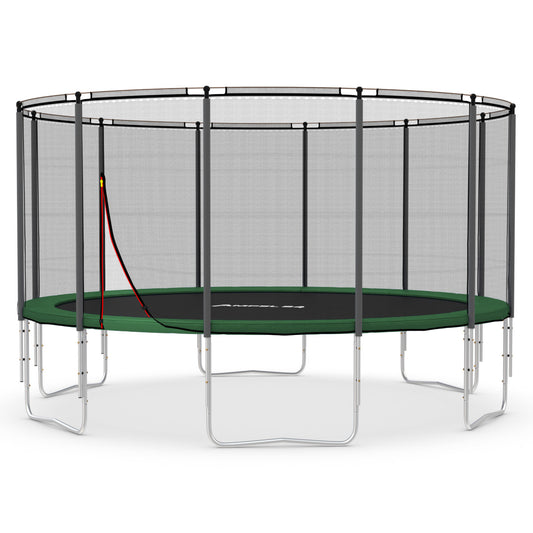 Klassik Trampolin Ø 430 cm (grün, bis 160 kg)_1