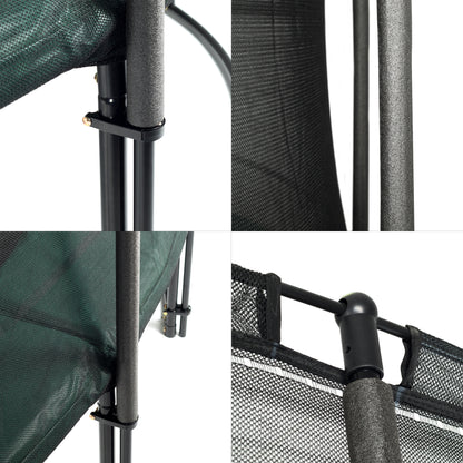 Deluxe Trampolin Ø 430 cm (Netz außen, grün, bis 160 kg)_5