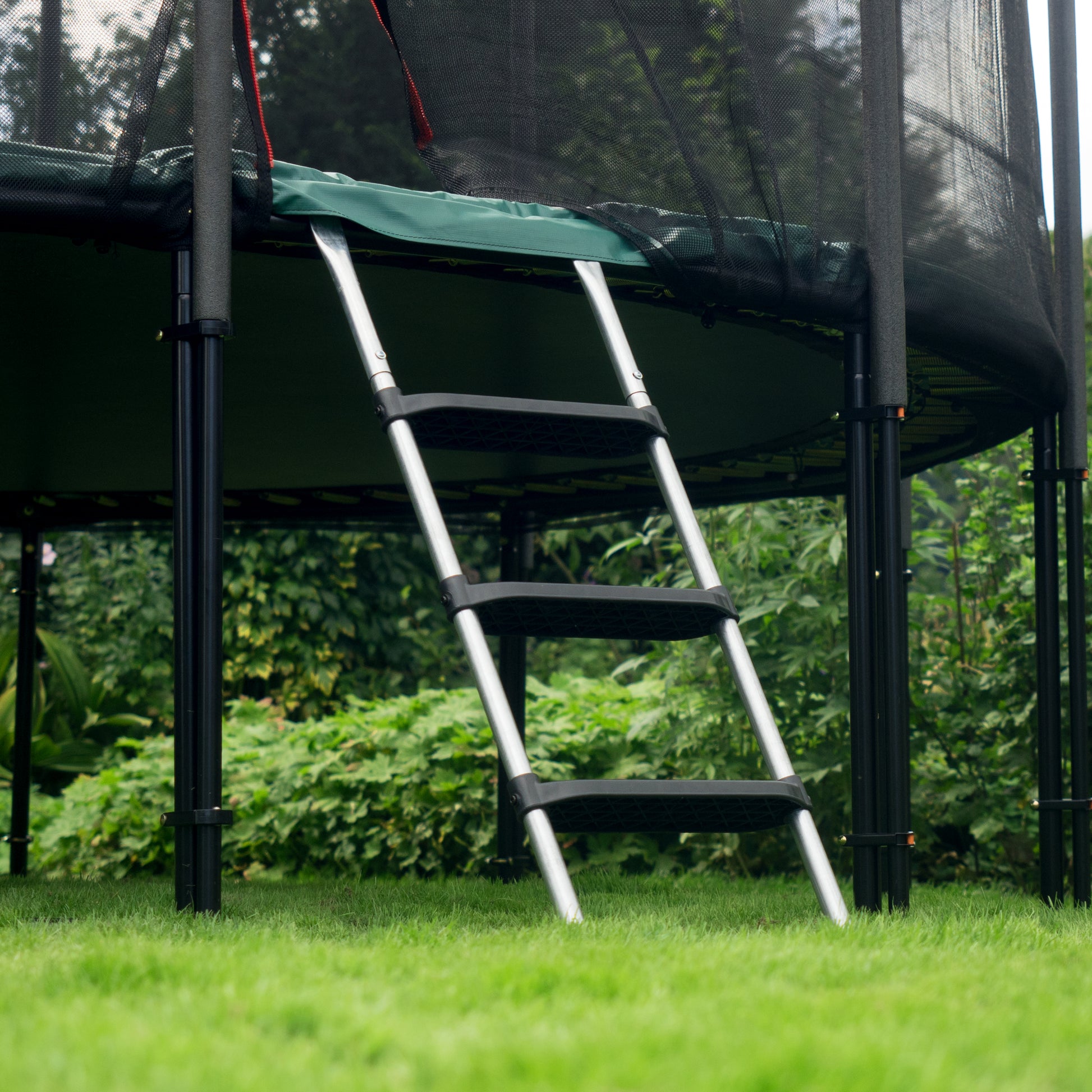 Klassik Trampolin-Leiter, 110cm, 3 Stufen, silber_3